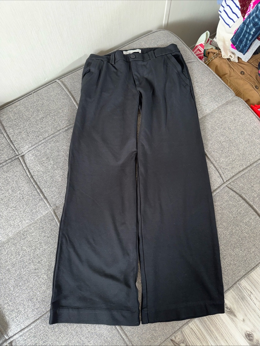 SKFK Melanie Women's Suit Trousers 10 Black Modal Blend Career Capsule Wardrobe